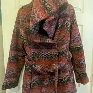 Mossimo Purple Tweed Winter Peacoat
